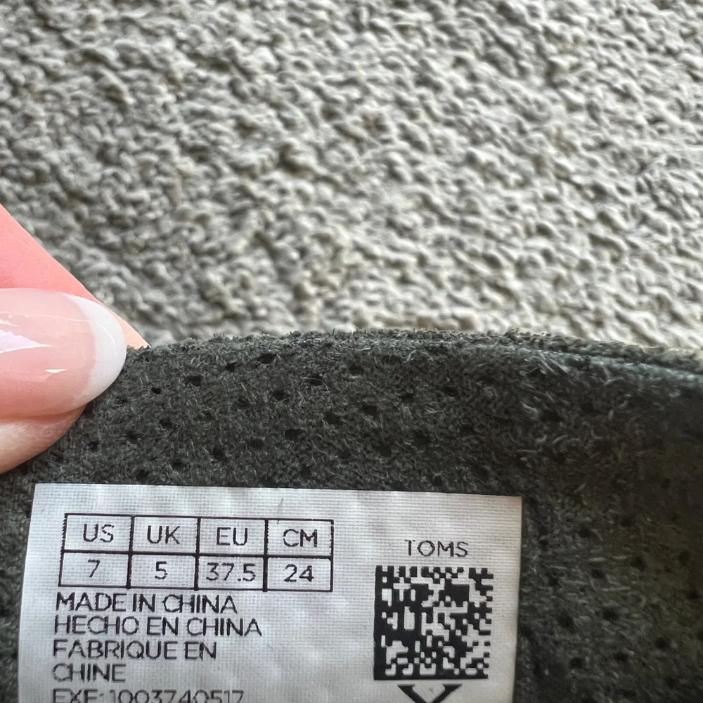 Toms Olive Green Suede Ankle Booties